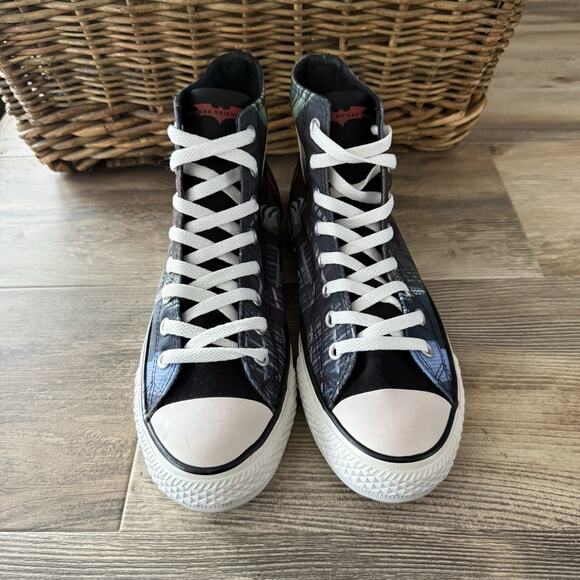 Converse Chuck Taylor All Star Batman Dark Knight Rises High Top Sneakers Mens 8 - Picture 2 of 10